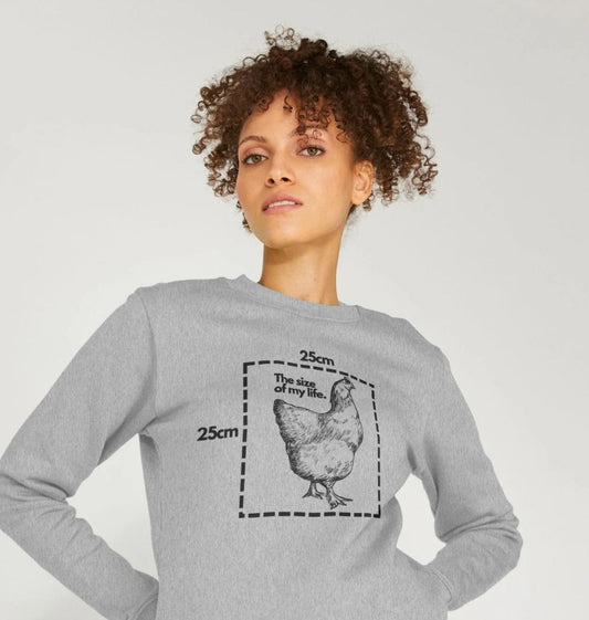 The Size of My Life - Black Print - Women's Remill Sweater