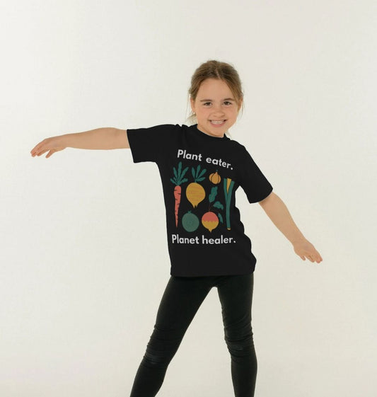 Planet Healer - Kids - White Print - T-Shirt