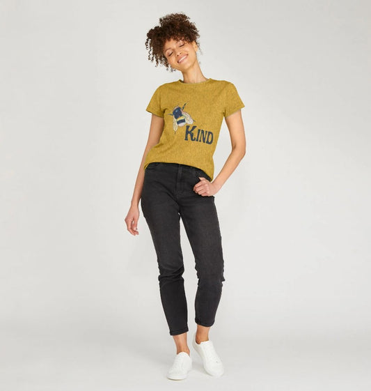 Bee Kind - Black Print - Women's Remill T-Shirt